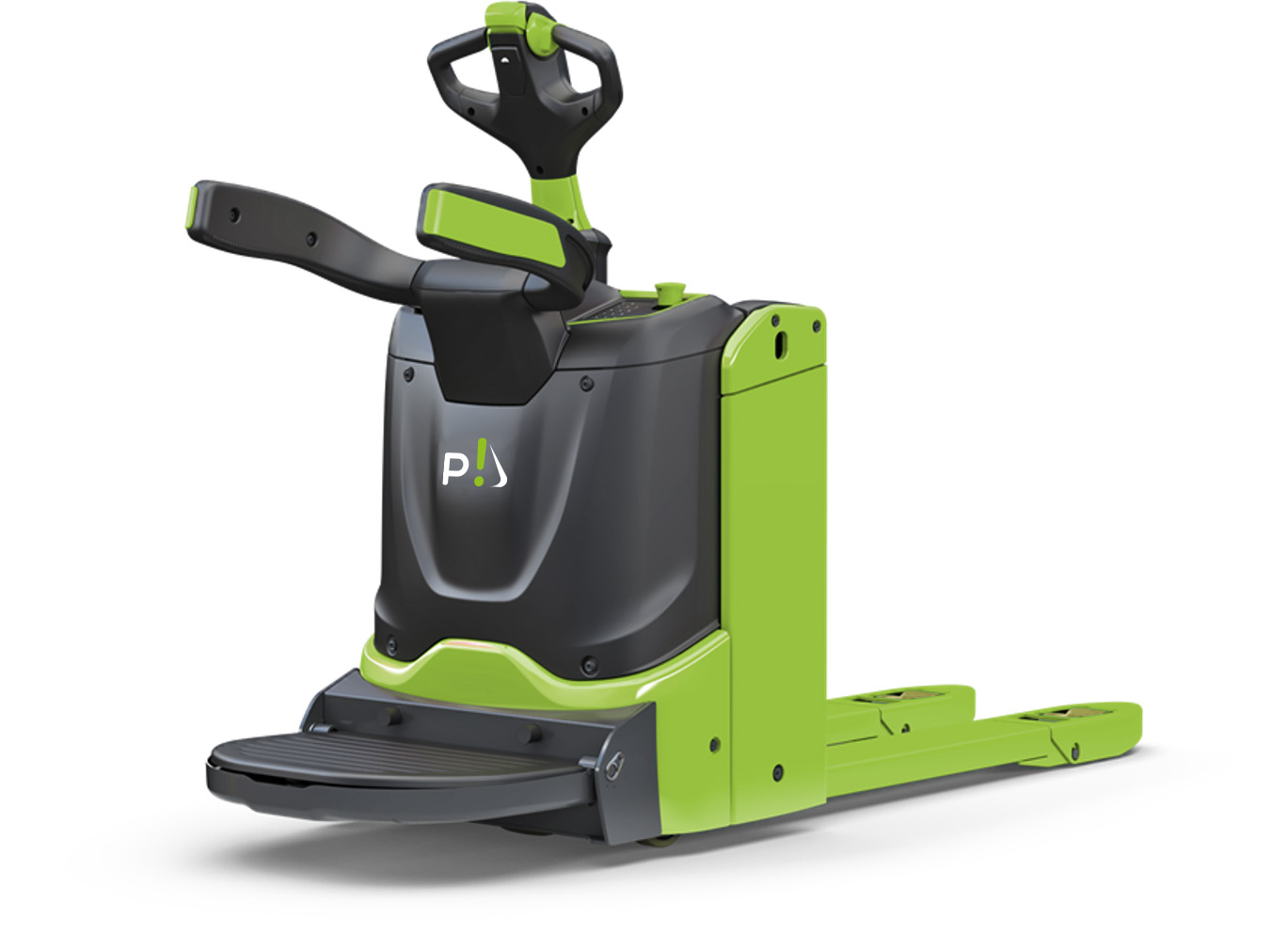 Gerbeur à conducteur porté électrique conforme CACES R.489 catégorie 1A, idéal pour la manutention de palettes et la conduite en sécurité