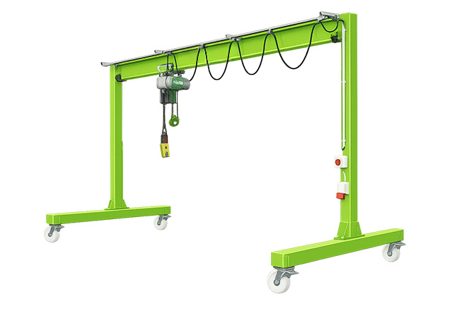 Pont roulant portique léger pour manutention industrielle