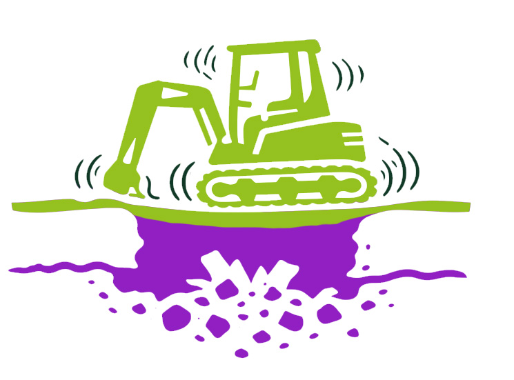 Effondrement de sol boueux causé par une faible capacité portante