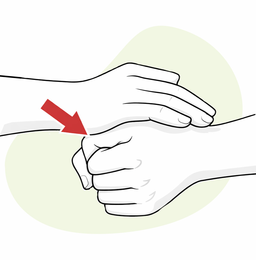 méthode heimlich position des bras autour de la taille